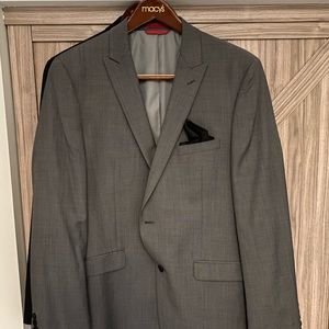 Alfani Red Slim fit Suit jacket (44 long) pants (38-34)